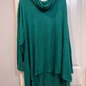 Lane Bryant funnel neck high low sweater sz 26/28 NWOT